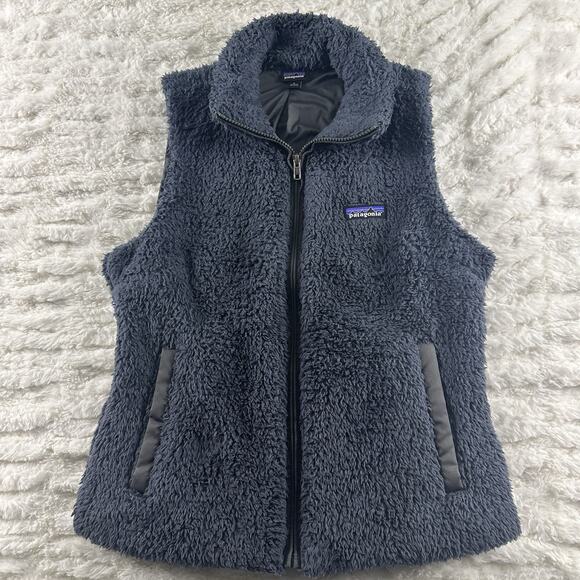 PATAGONIA Women’s Los Gatos Gray Deep Pile Full Zip Vest Size Small‎ - Picture 12 of 15